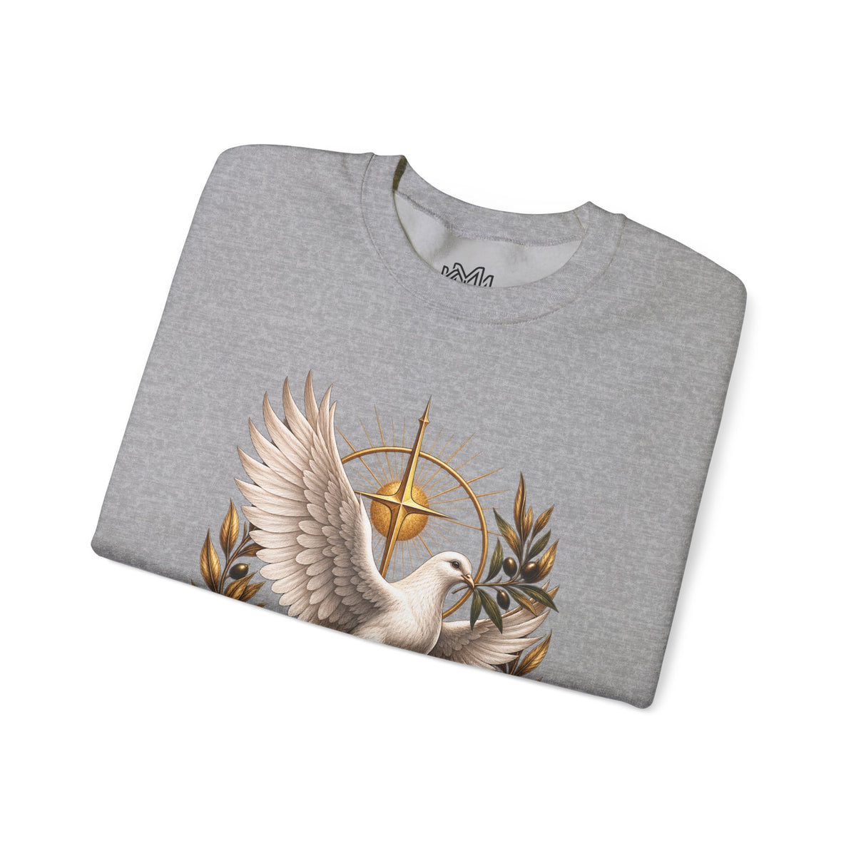 Peace Dove Crewneck Sweatshirt — Religious Christian Dove & Olive Branch Pullover
