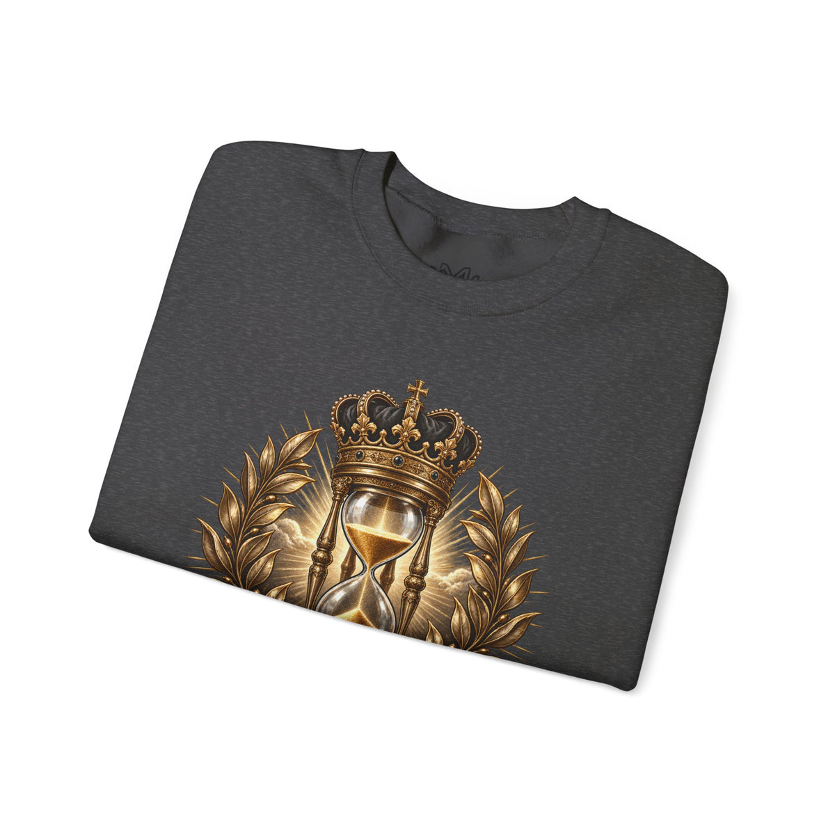In His Time Crewneck Sweatshirt – Inspirational Christian Scripture Hourglass Design