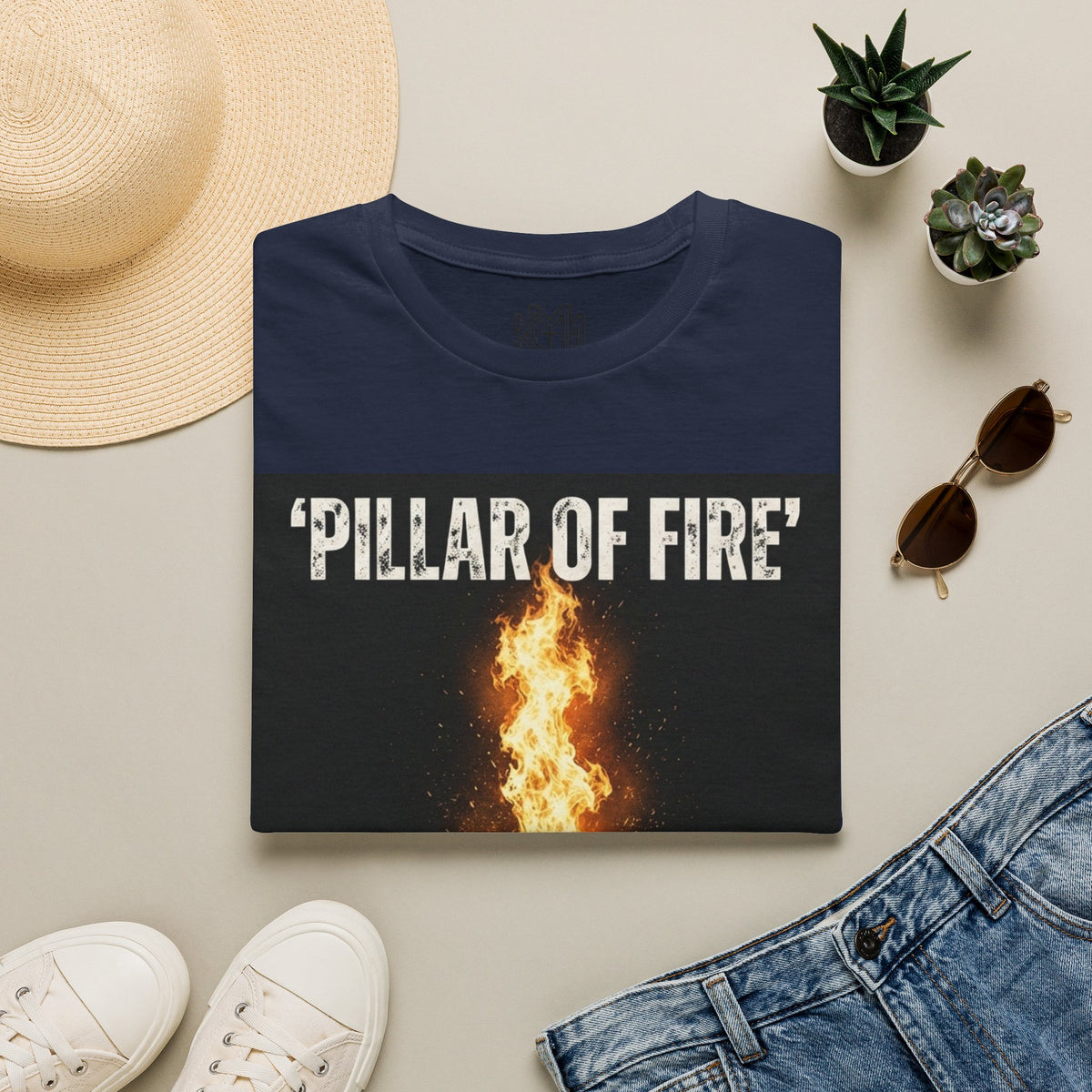 Pillar of Fire T‑Shirt — Biblical Exodus 13:21 Inspirational Faith Tee
