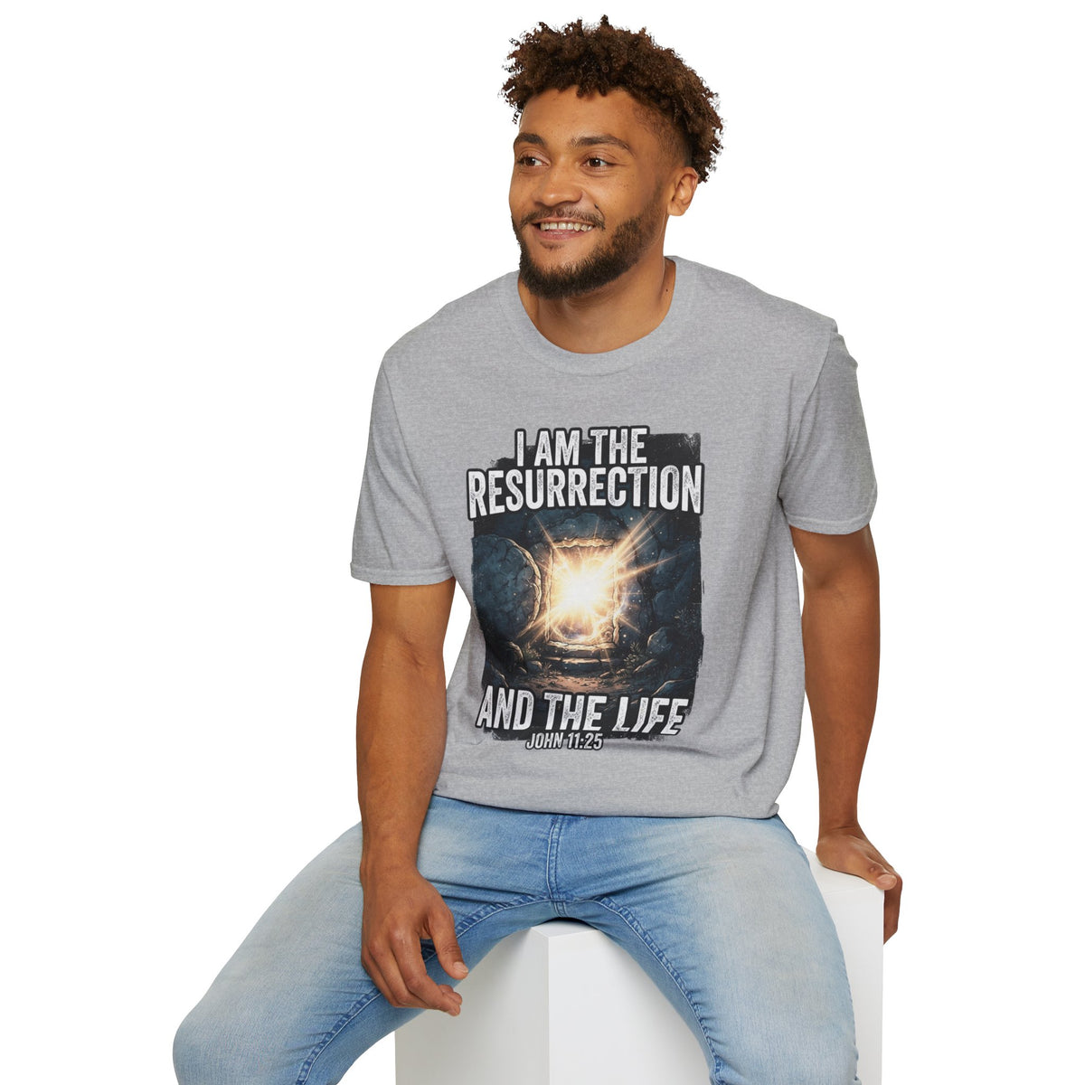 I Am The Resurrection T-Shirt — John 11:25 Christian Easter Tee