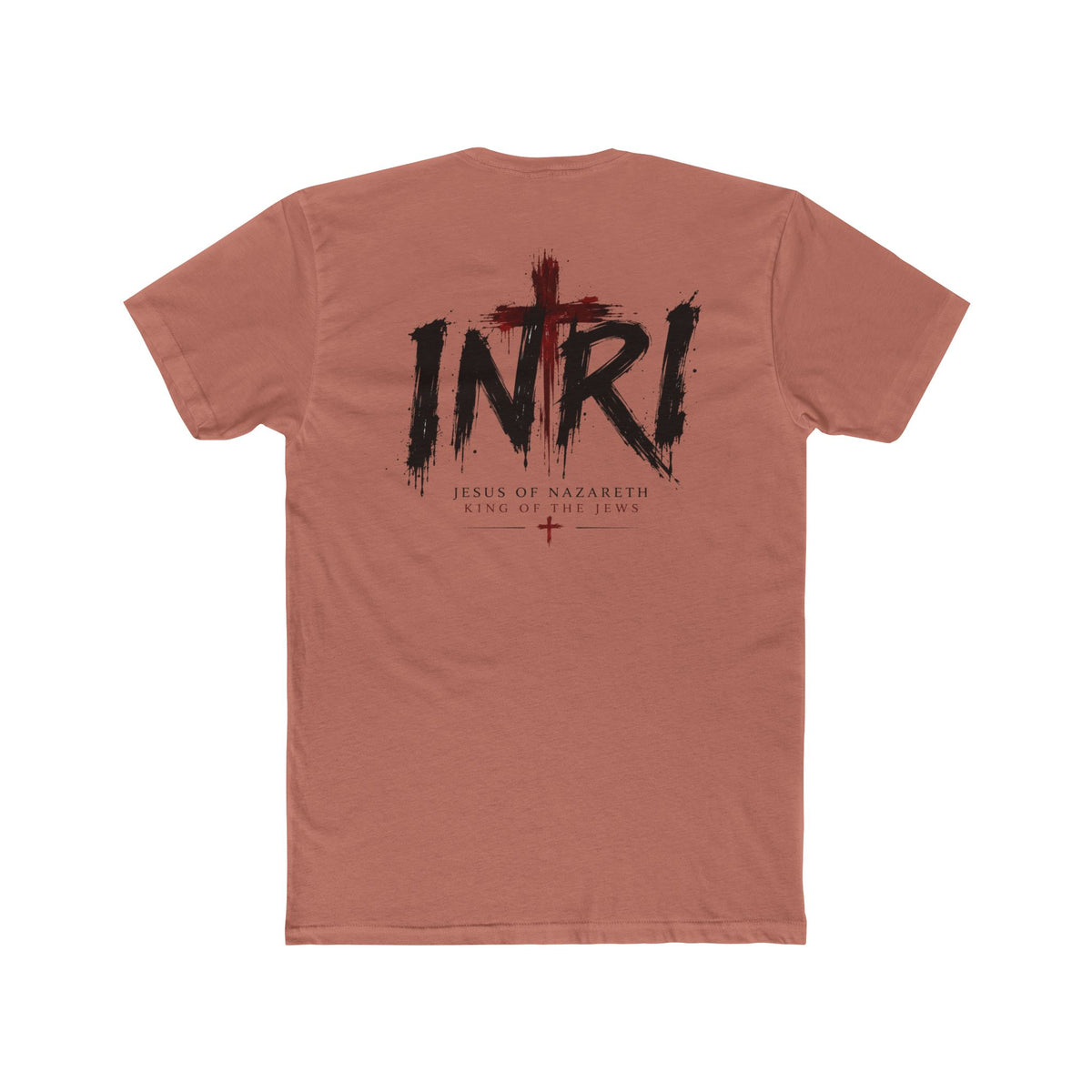Lamb of God Tee — 'John 1:29' Religious Christian T-Shirt with INRI Cross Back