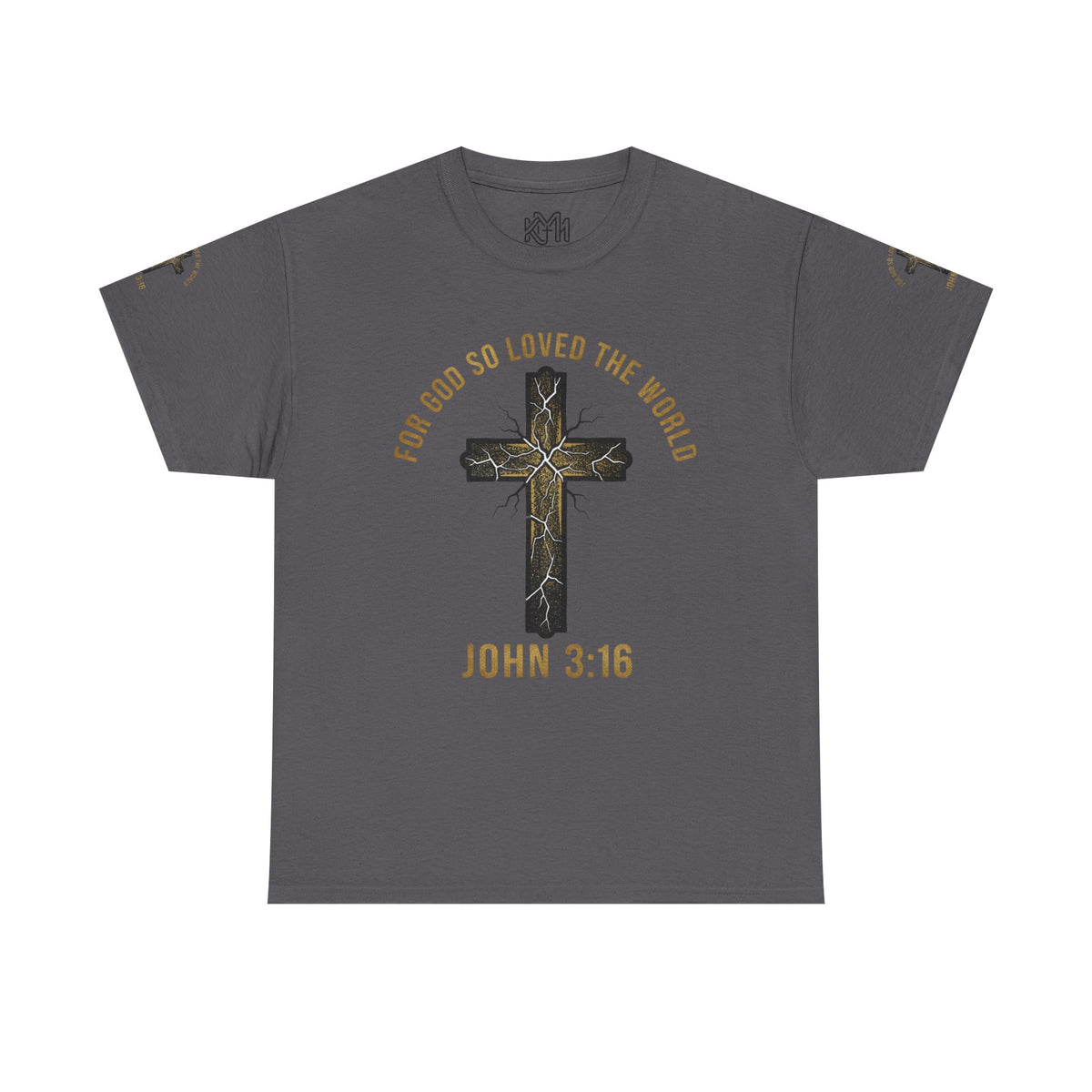 John 3:16 Cross T-Shirt — "For God So Loved the World" Christian Tee