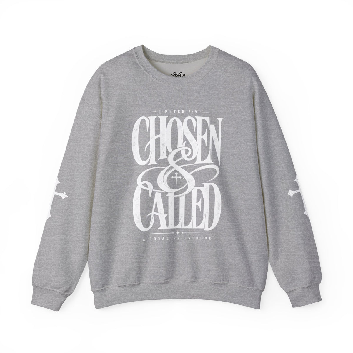 Chosen & Called Crewneck Sweatshirt — Christian Faith Apparel, 'A Royal Priesthood' Gospel Pullover
