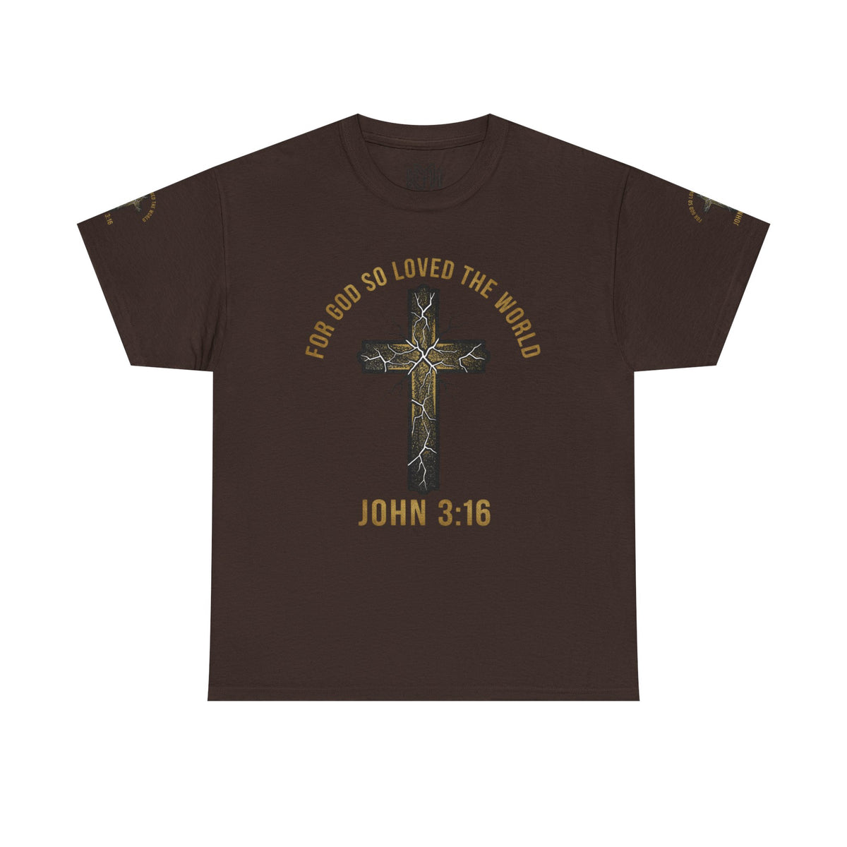 John 3:16 Cross T-Shirt — "For God So Loved the World" Christian Tee