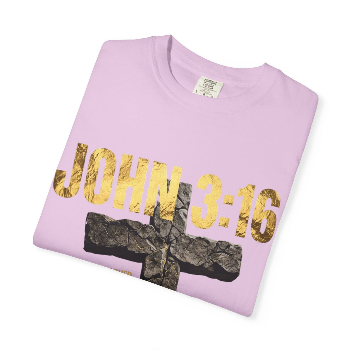 John 3:16 Cross T-Shirt — Christian Faith Scripture Tee