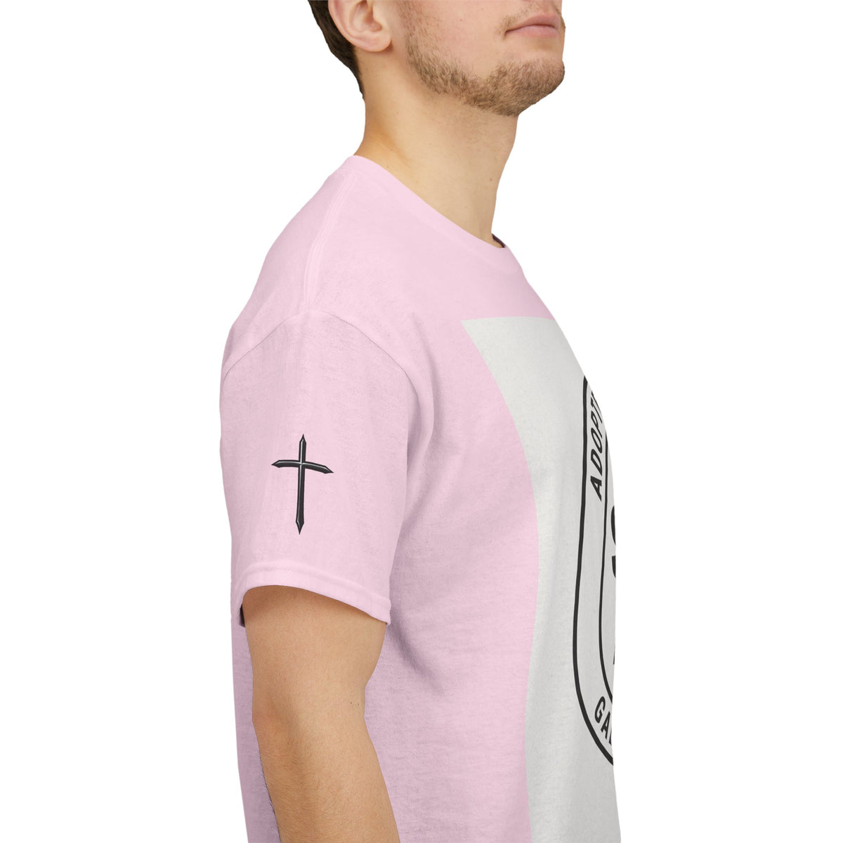 Christian Son & Heir T-Shirt — 'Adopted by Grace' Faith Tee with Jesus Prayer Design