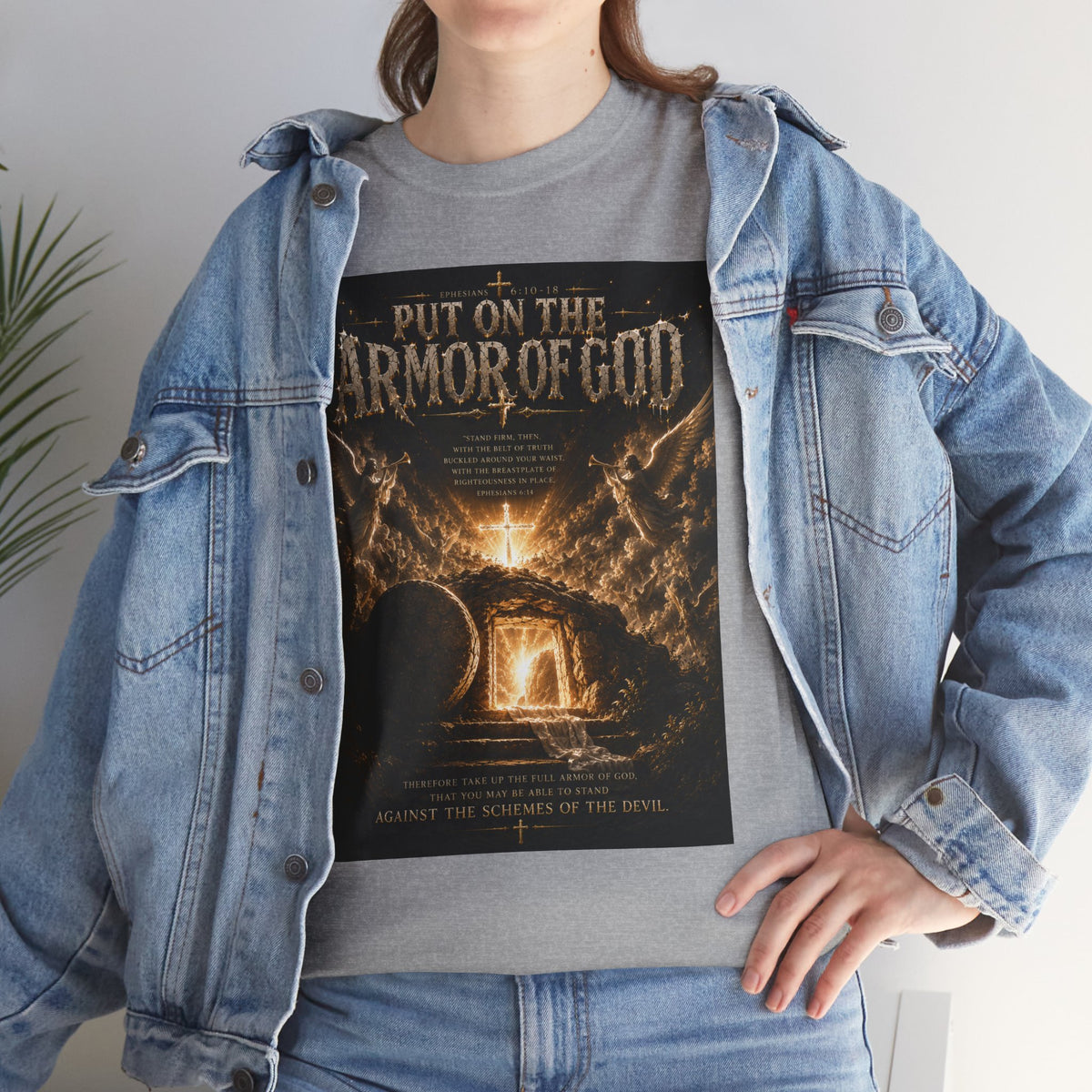 Armor of God T-Shirt — "God Is Not Done With You" Christian Faith Tee