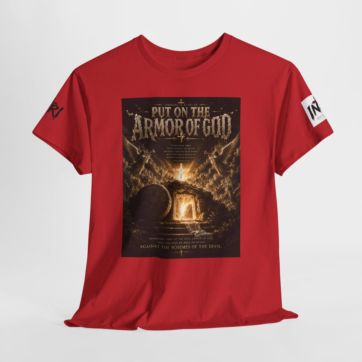 Armor of God T-Shirt — "God Is Not Done With You" Christian Faith Tee