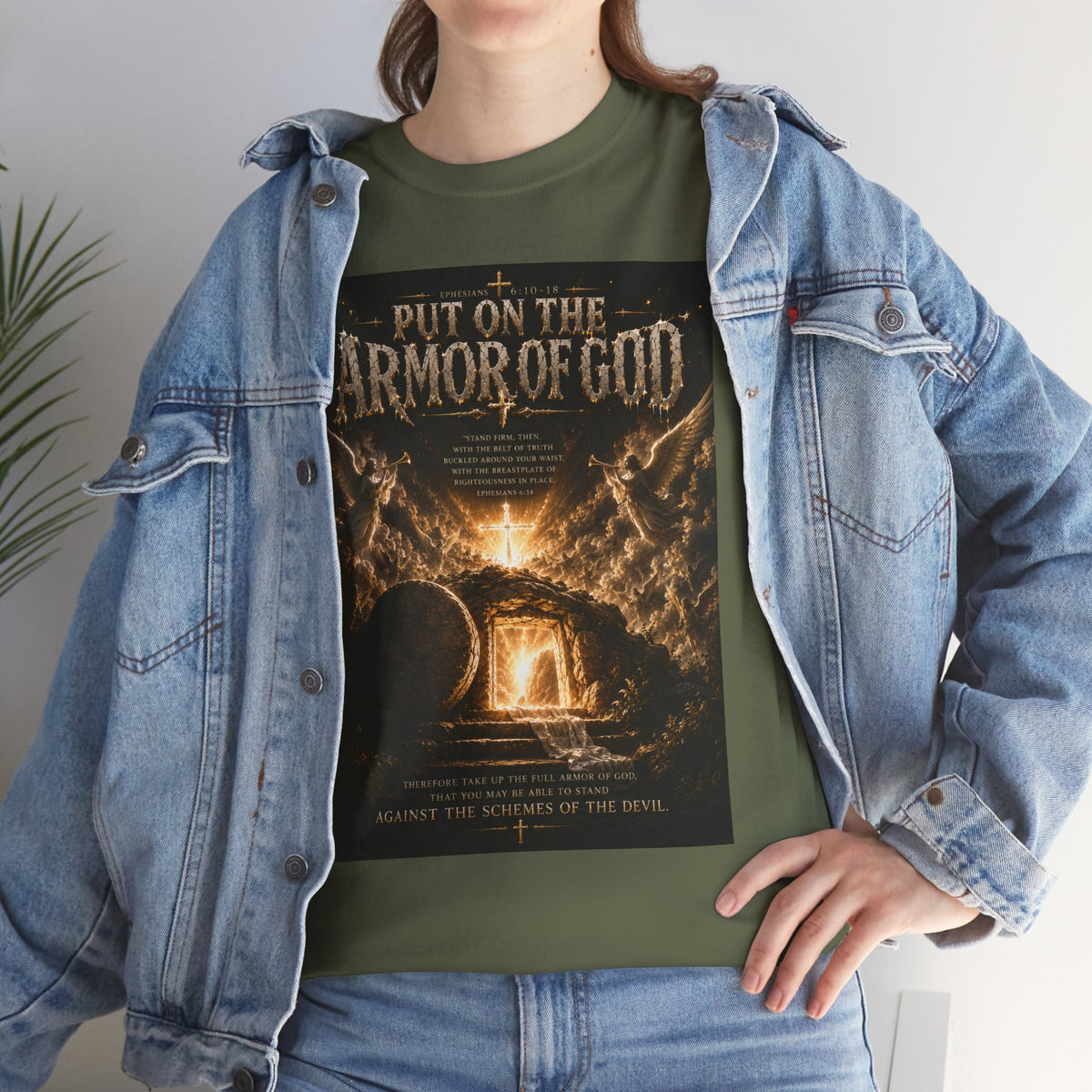 Armor of God T-Shirt — "God Is Not Done With You" Christian Faith Tee