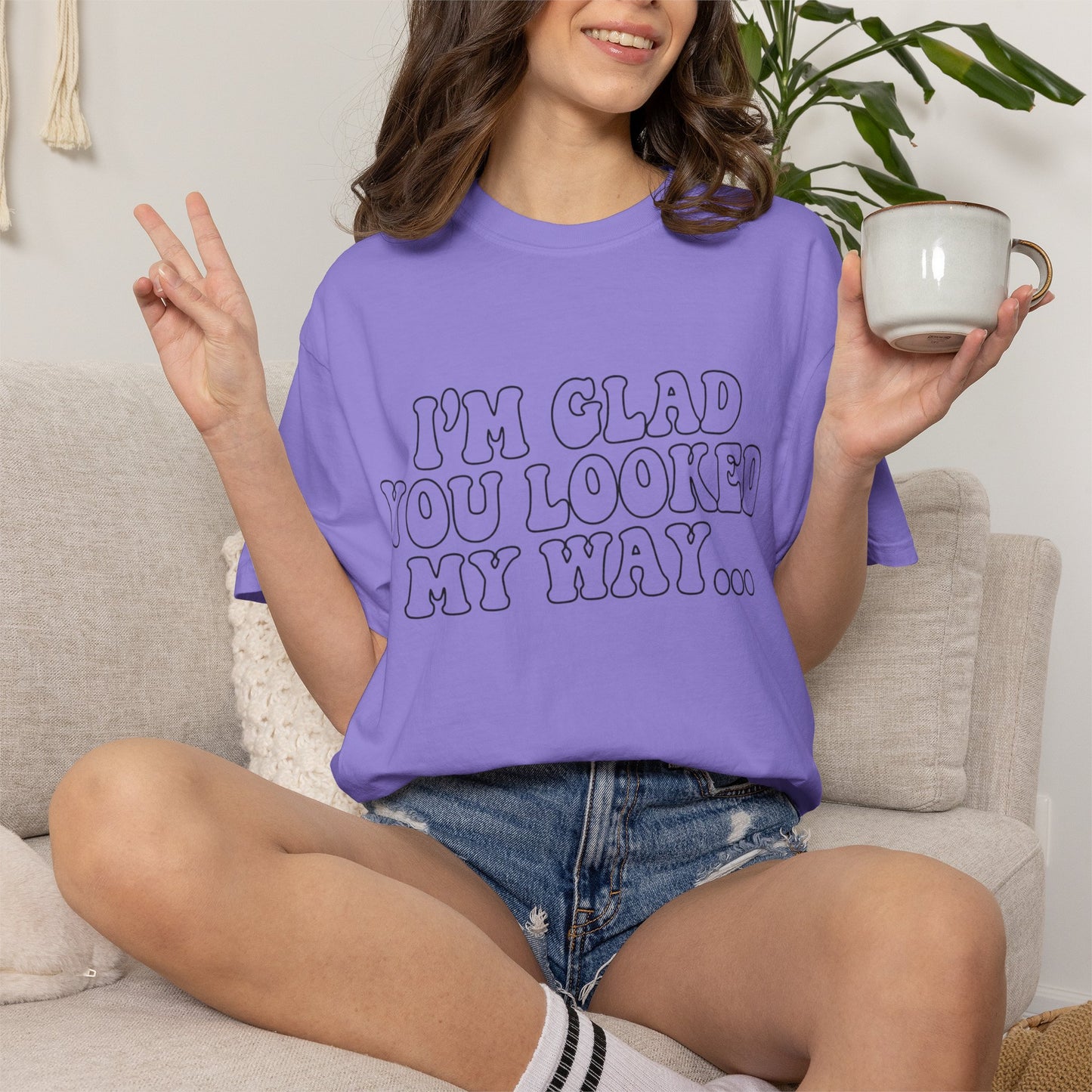 Jesus Loves You T-Shirt — “I’m Glad You Looked My Way… Because Jesus Loves You” Christian Tee