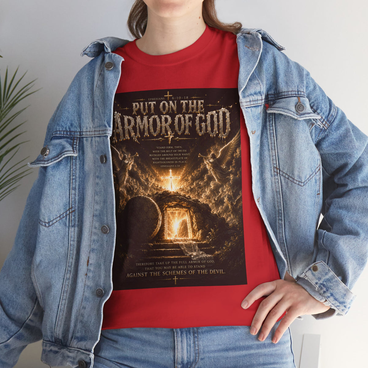 Armor of God T-Shirt — "God Is Not Done With You" Christian Faith Tee
