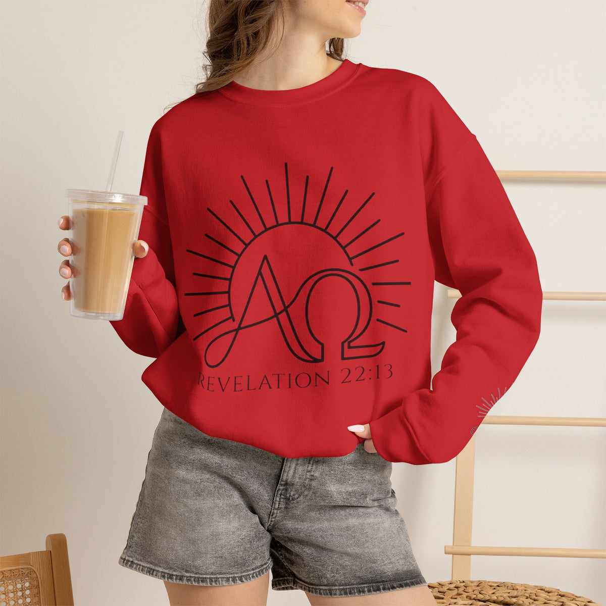 Alpha Omega 'Revelation 22:13' Crewneck Sweatshirt