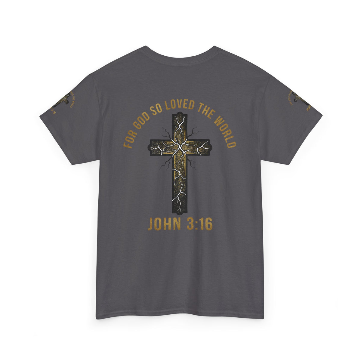 John 3:16 Cross T-Shirt — "For God So Loved the World" Christian Tee