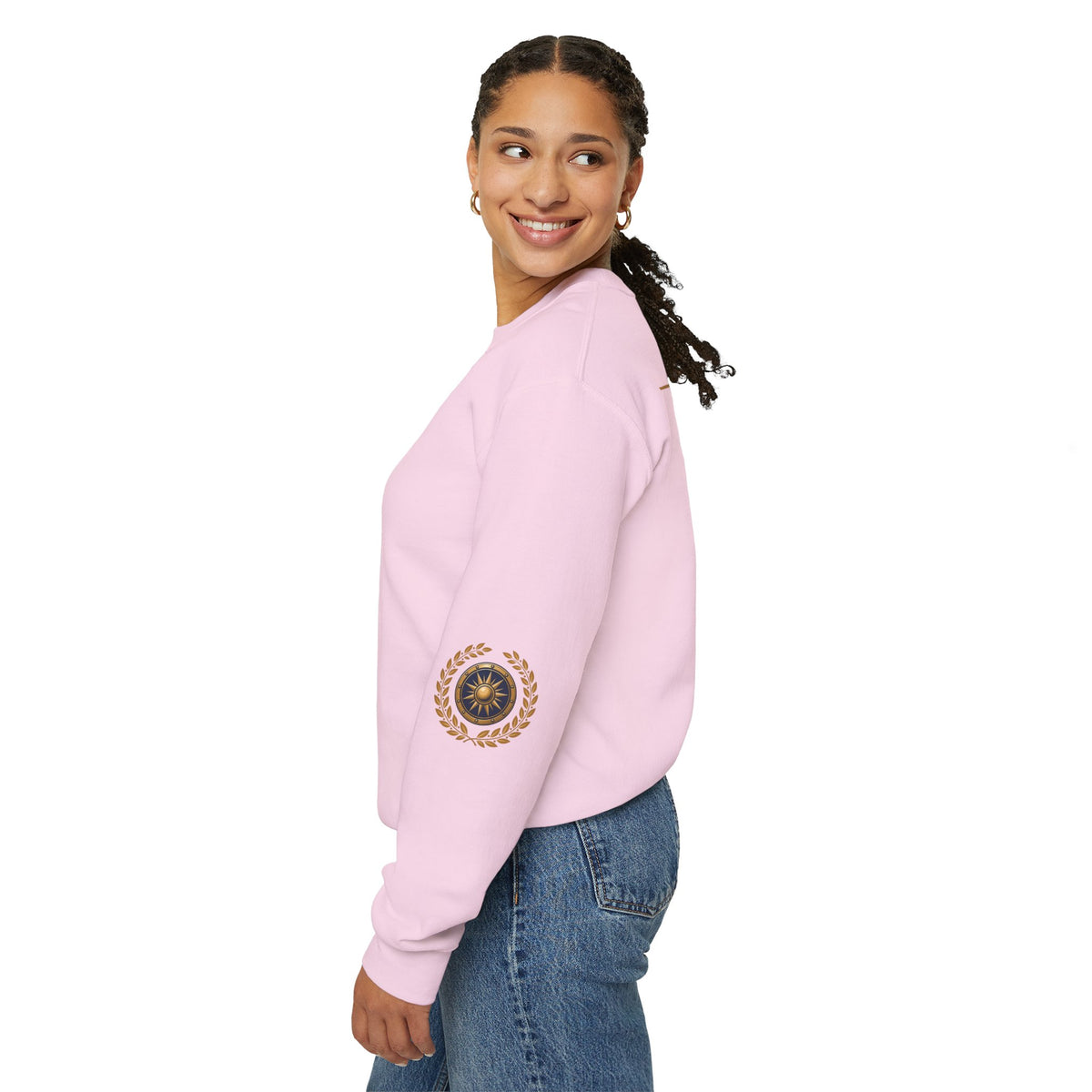 Crewneck Sweatshirt — “God Is Our Refuge and Strength” Psalm 46:1 Christian Faith Pullover