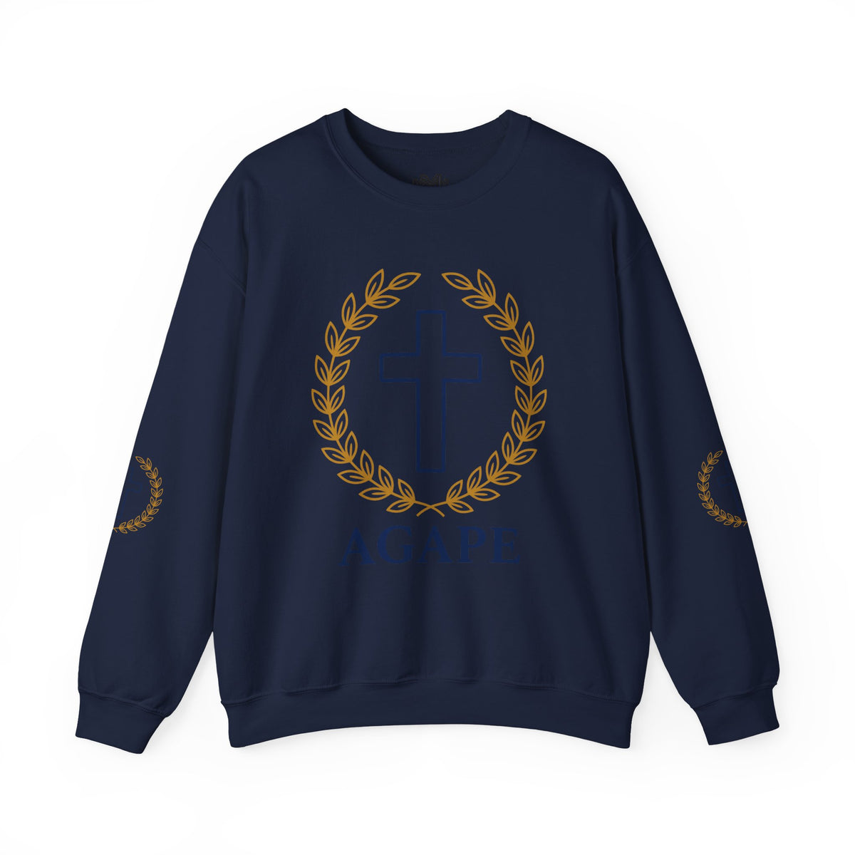 Agape Cross Crewneck Sweatshirt — Christian Faith Pullover