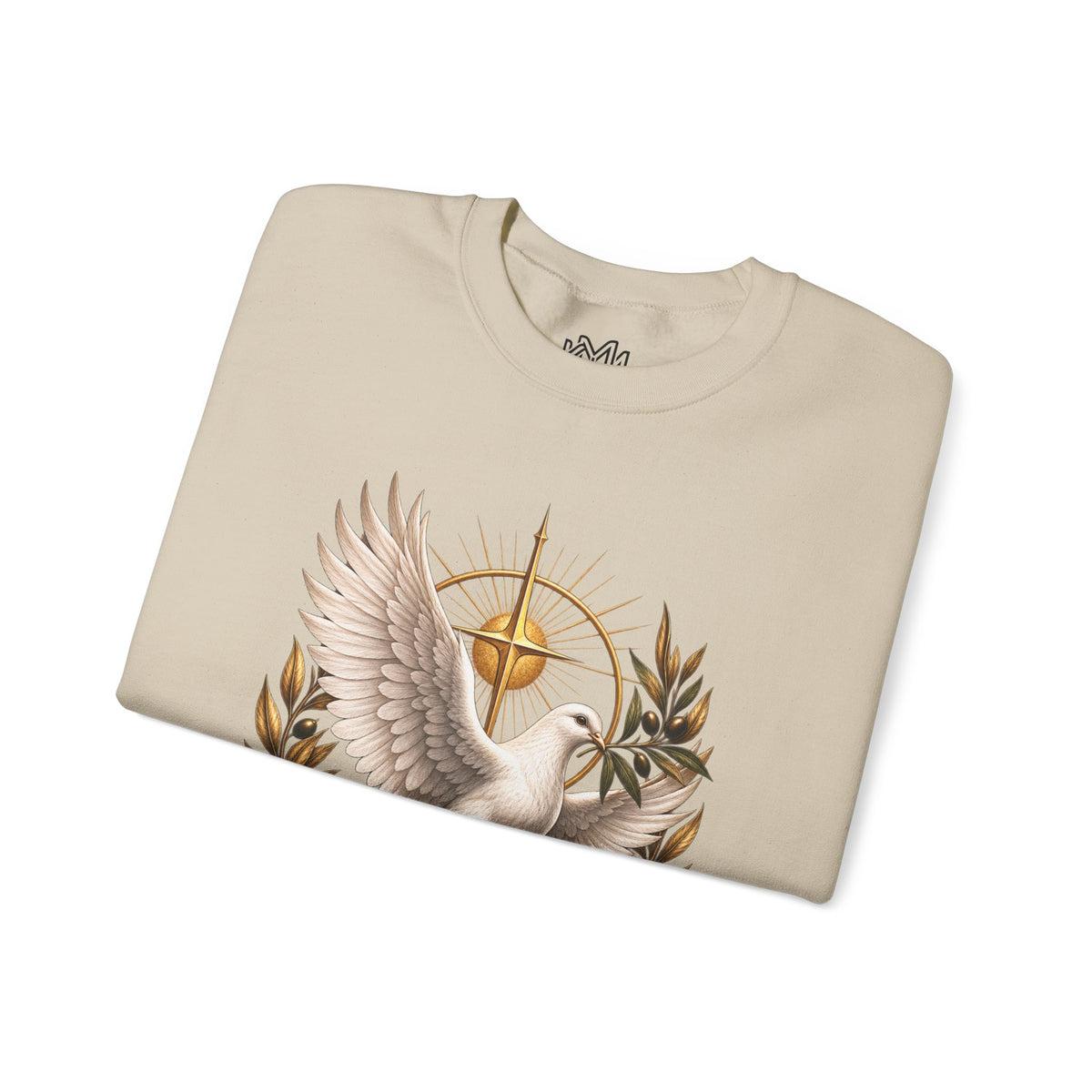 Peace Dove Crewneck Sweatshirt — Religious Christian Dove & Olive Branch Pullover
