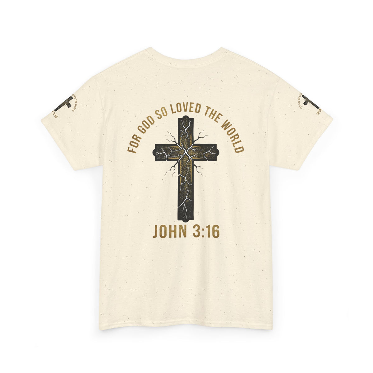 John 3:16 Cross T-Shirt — "For God So Loved the World" Christian Tee