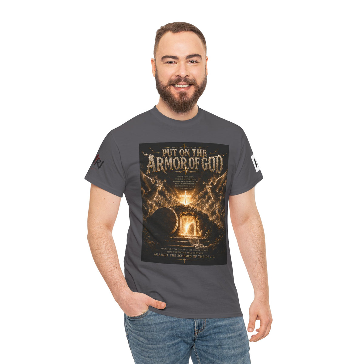 Armor of God T-Shirt — "God Is Not Done With You" Christian Faith Tee