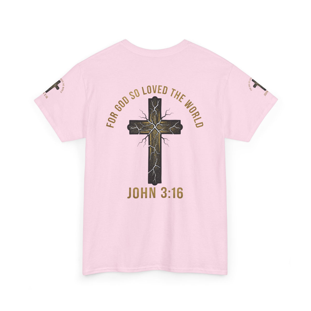 John 3:16 Cross T-Shirt — "For God So Loved the World" Christian Tee