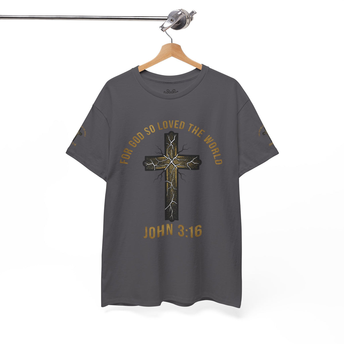 John 3:16 Cross T-Shirt — "For God So Loved the World" Christian Tee