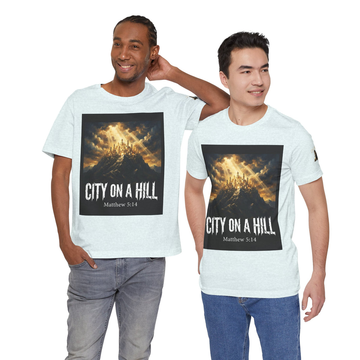 City on a Hill T-Shirt — Matthew 5:14 Christian Faith Tee