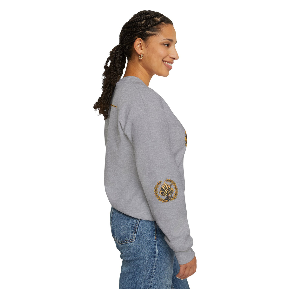 Crewneck Sweatshirt — "I Am Who I Am" Exodus 3:14 Inspirational Pullover