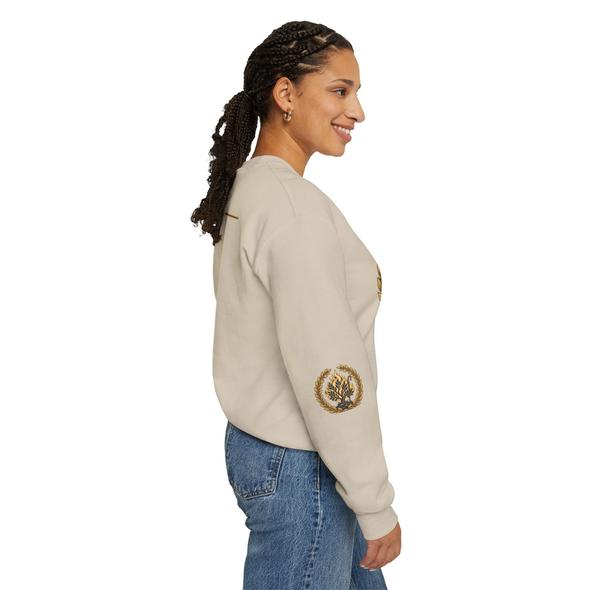 Crewneck Sweatshirt — "I Am Who I Am" Exodus 3:14 Inspirational Pullover
