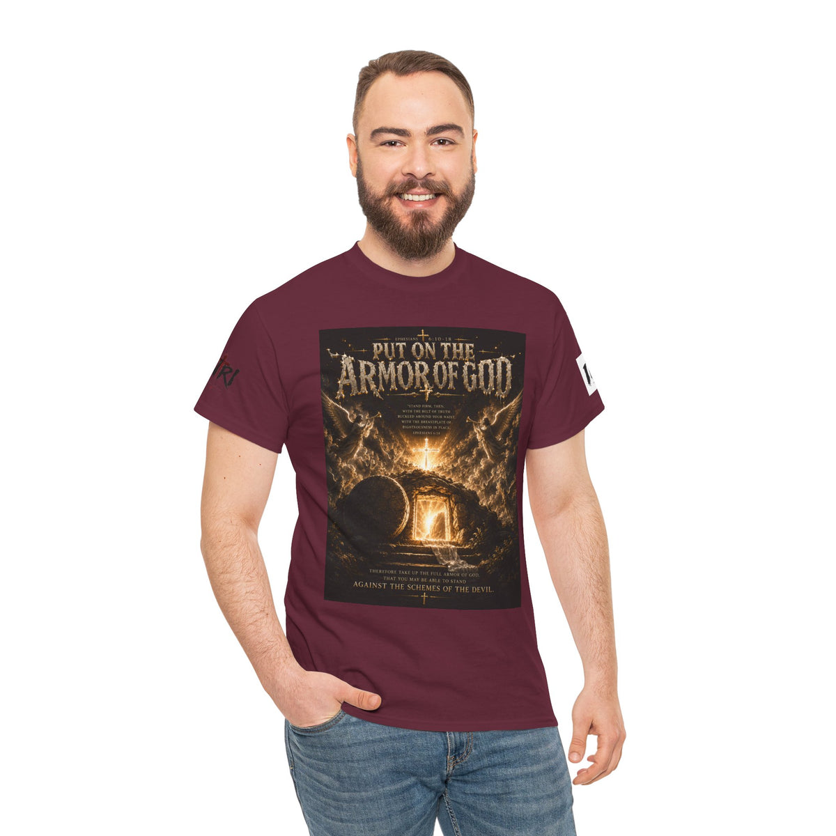 Armor of God T-Shirt — "God Is Not Done With You" Christian Faith Tee