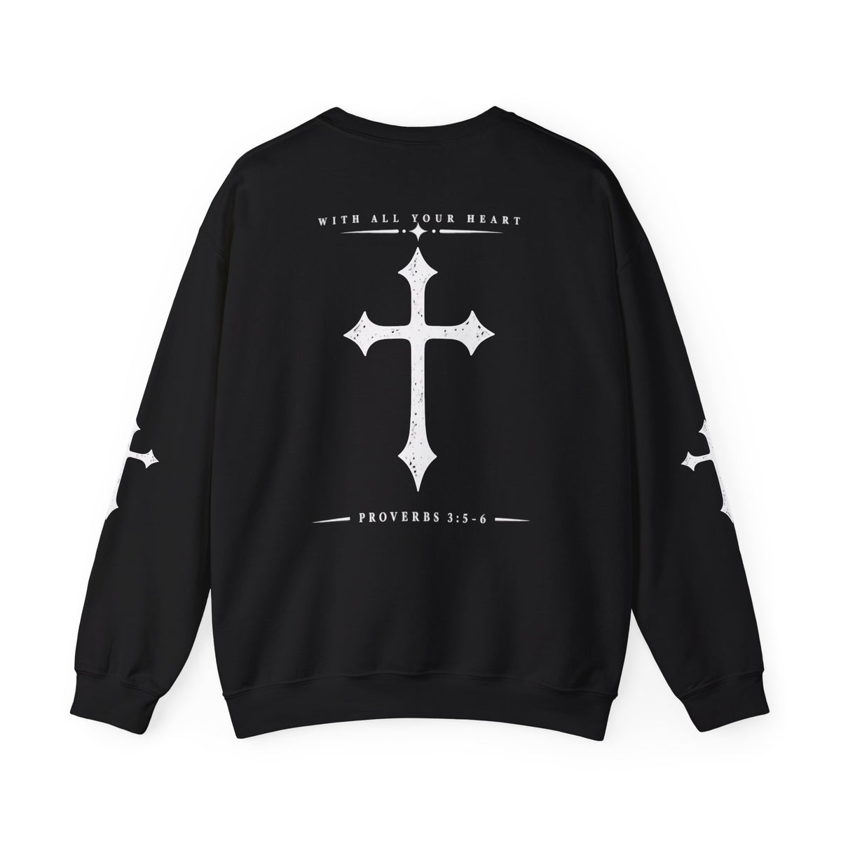 Trust in the Lord Crewneck Sweatshirt — Proverbs 3:5-6 Christian Pullover