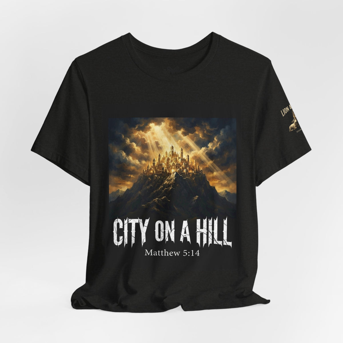 City on a Hill T-Shirt — Matthew 5:14 Christian Faith Tee