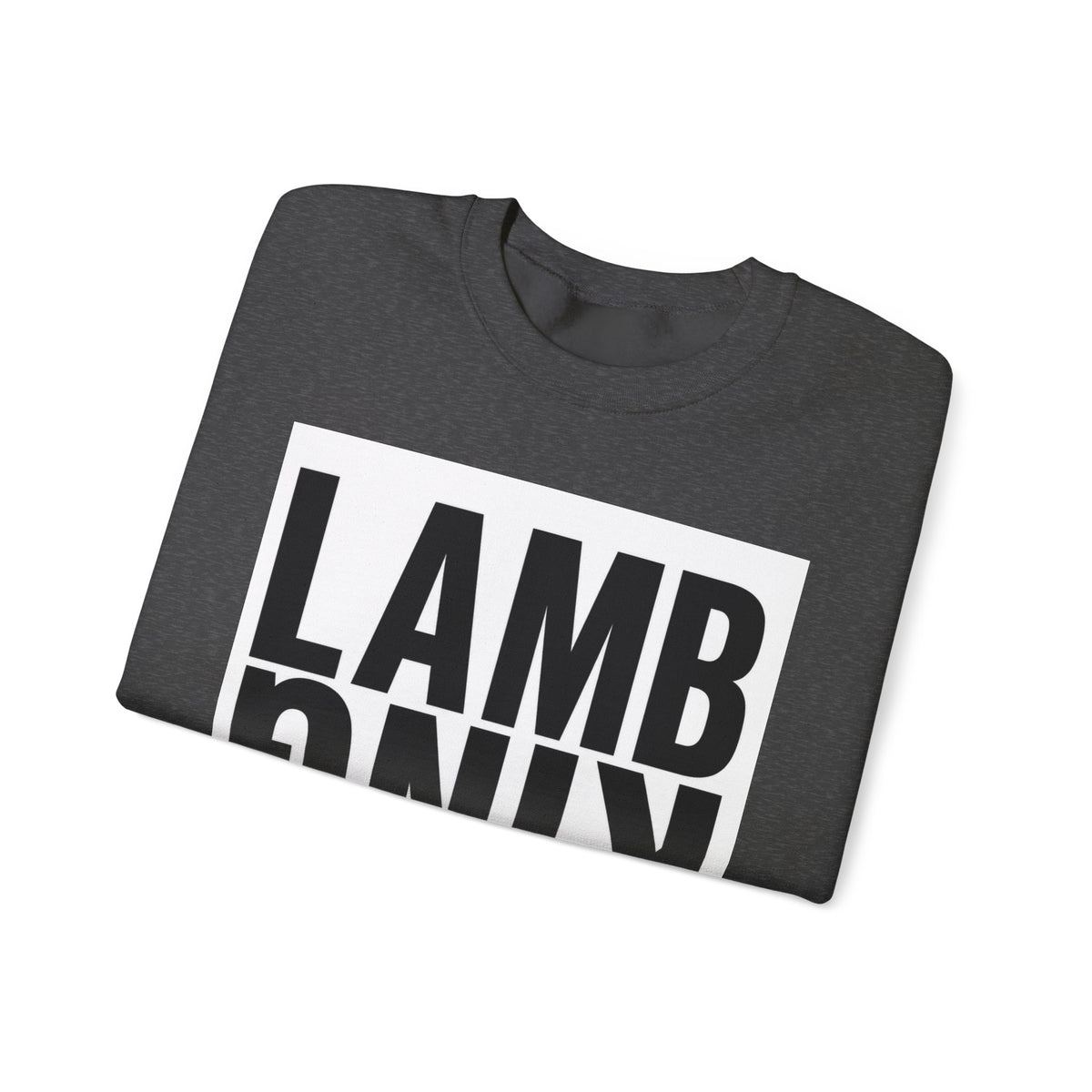 Lamb King Crewneck Sweatshirt — "The Lamb Is King" Christian Graphic Pullover