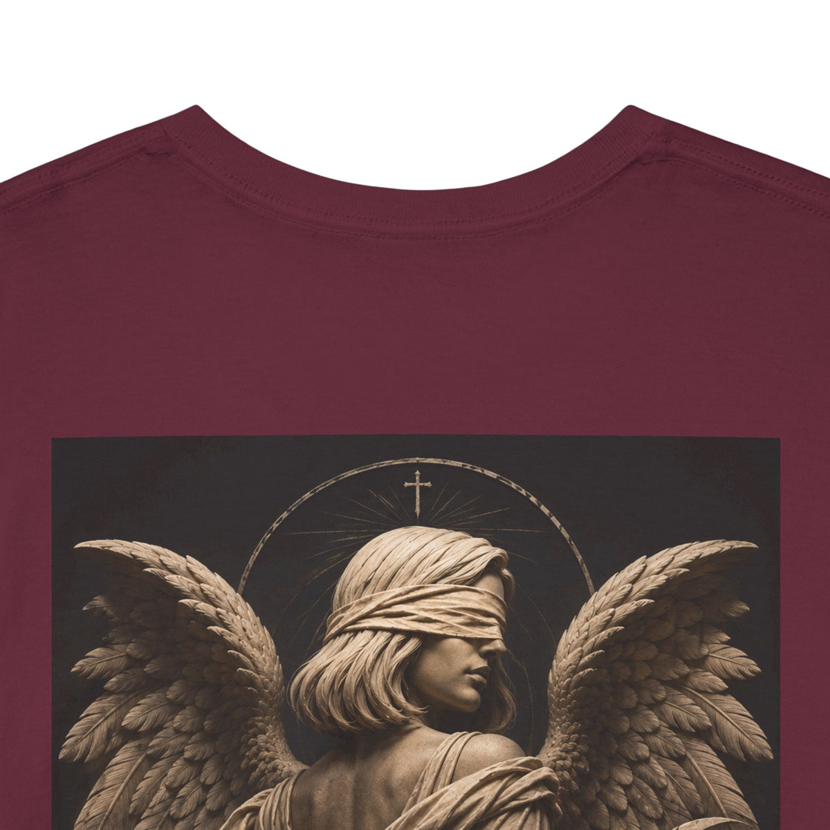 Angel Graphic Tee — "Walk by Faith, Not by Sight" Inspirational T‑Shirt