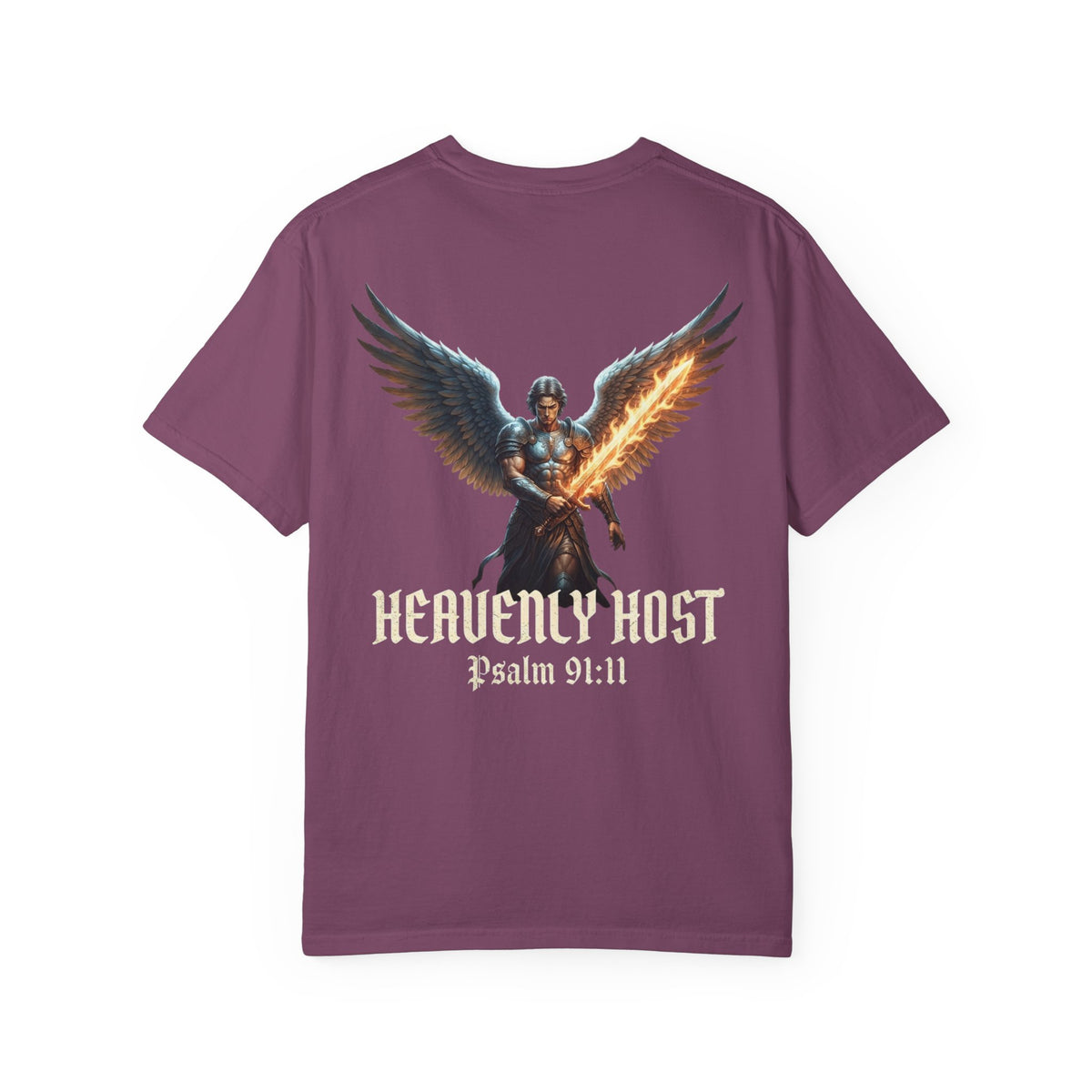 Angel Gateway T-Shirt — Fiery Winged Guardian Graphic Tee