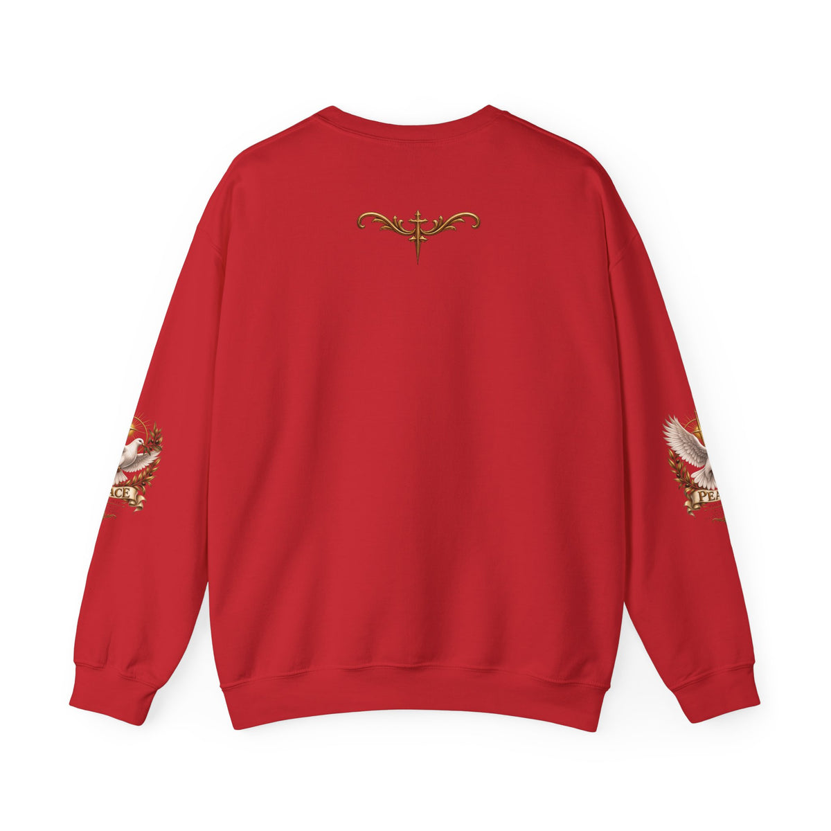 Peace Dove Crewneck Sweatshirt — Religious Christian Dove & Olive Branch Pullover