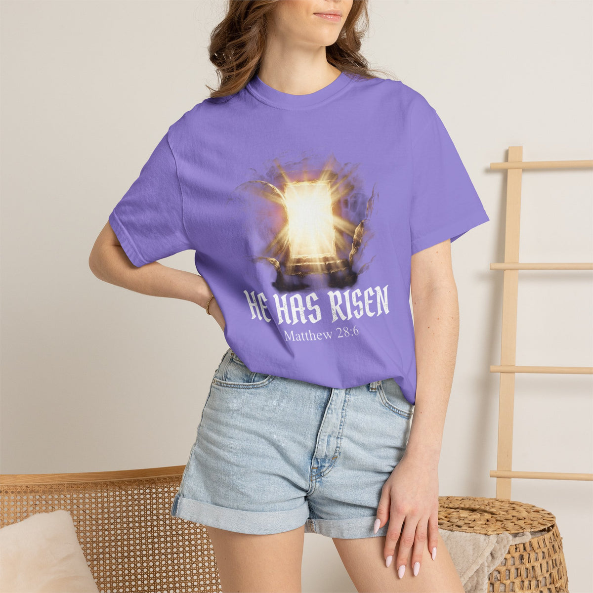 Angel Gateway T-Shirt — Fiery Winged Guardian Graphic Tee