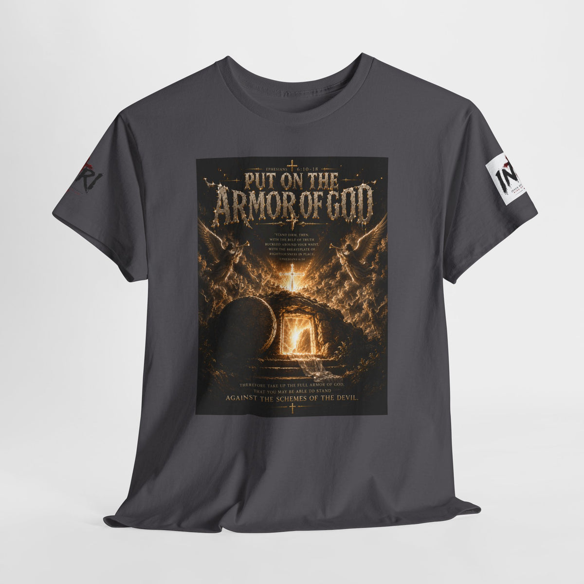 Armor of God T-Shirt — "God Is Not Done With You" Christian Faith Tee