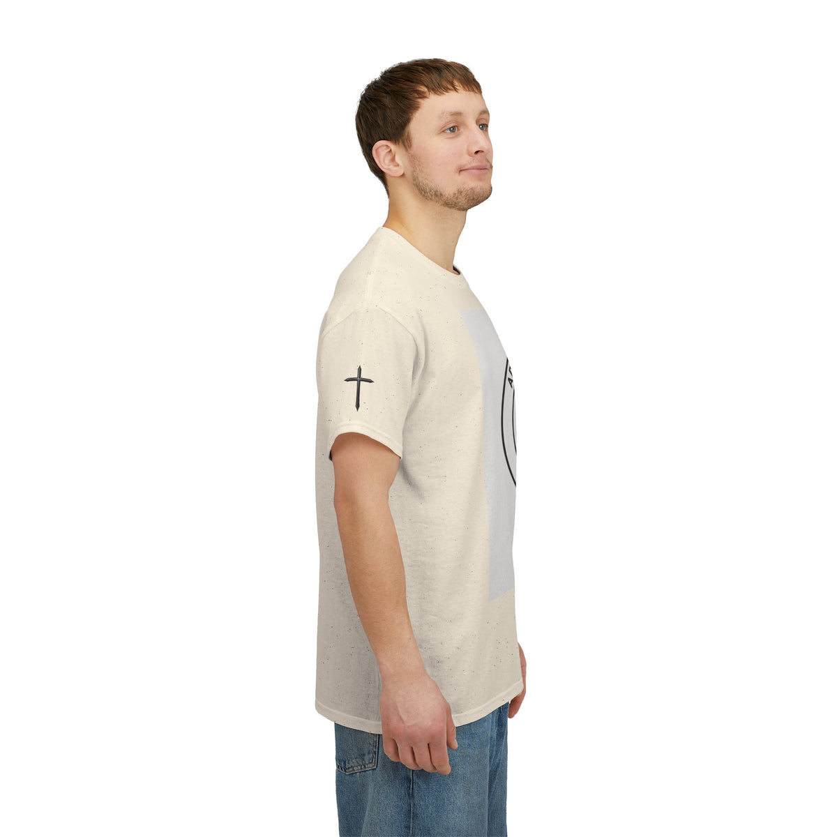 Christian Son & Heir T-Shirt — 'Adopted by Grace' Faith Tee with Jesus Prayer Design