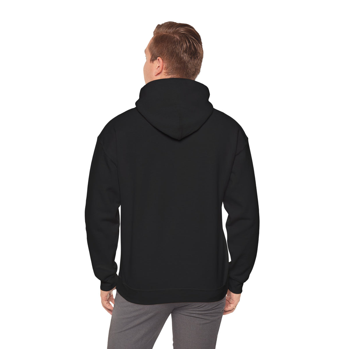 Christian Cross Hoodie - "He Renewed Me" Word Cloud Faith Sweatshirt