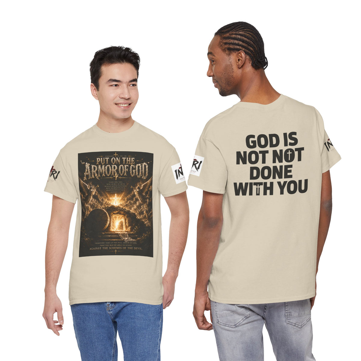 Armor of God T-Shirt — "God Is Not Done With You" Christian Faith Tee