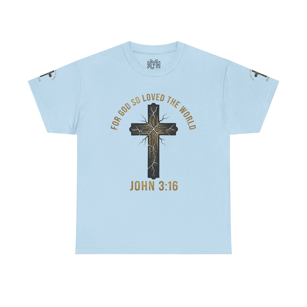 John 3:16 Cross T-Shirt — "For God So Loved the World" Christian Tee