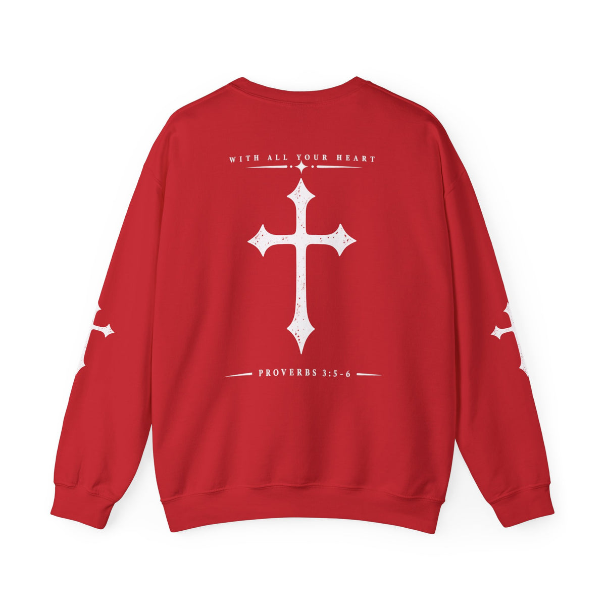 Trust in the Lord Crewneck Sweatshirt — Proverbs 3:5-6 Christian Pullover