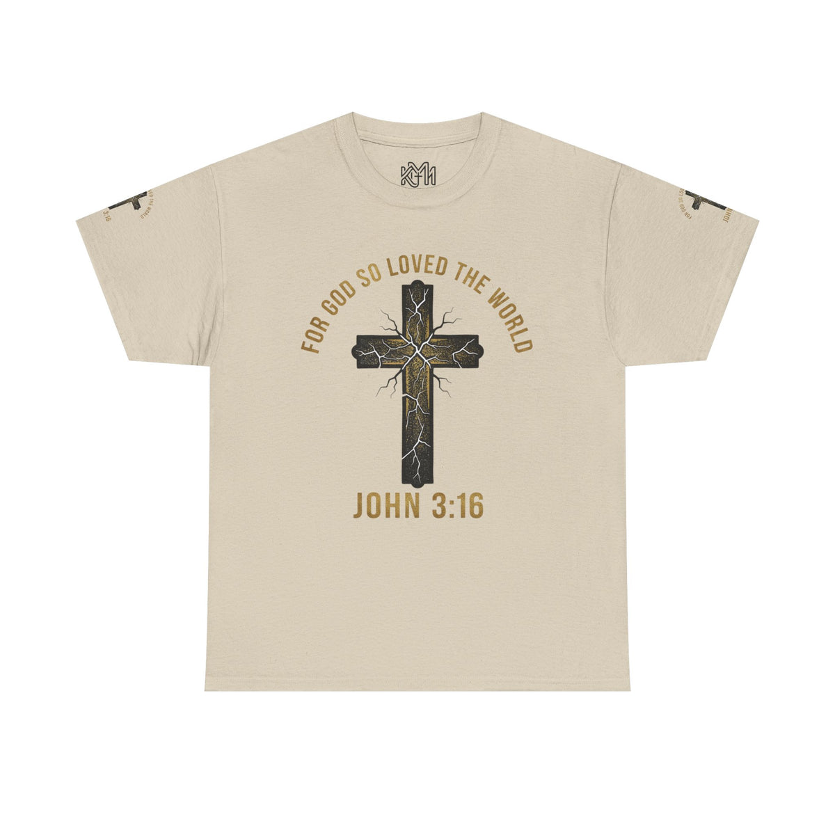 John 3:16 Cross T-Shirt — "For God So Loved the World" Christian Tee