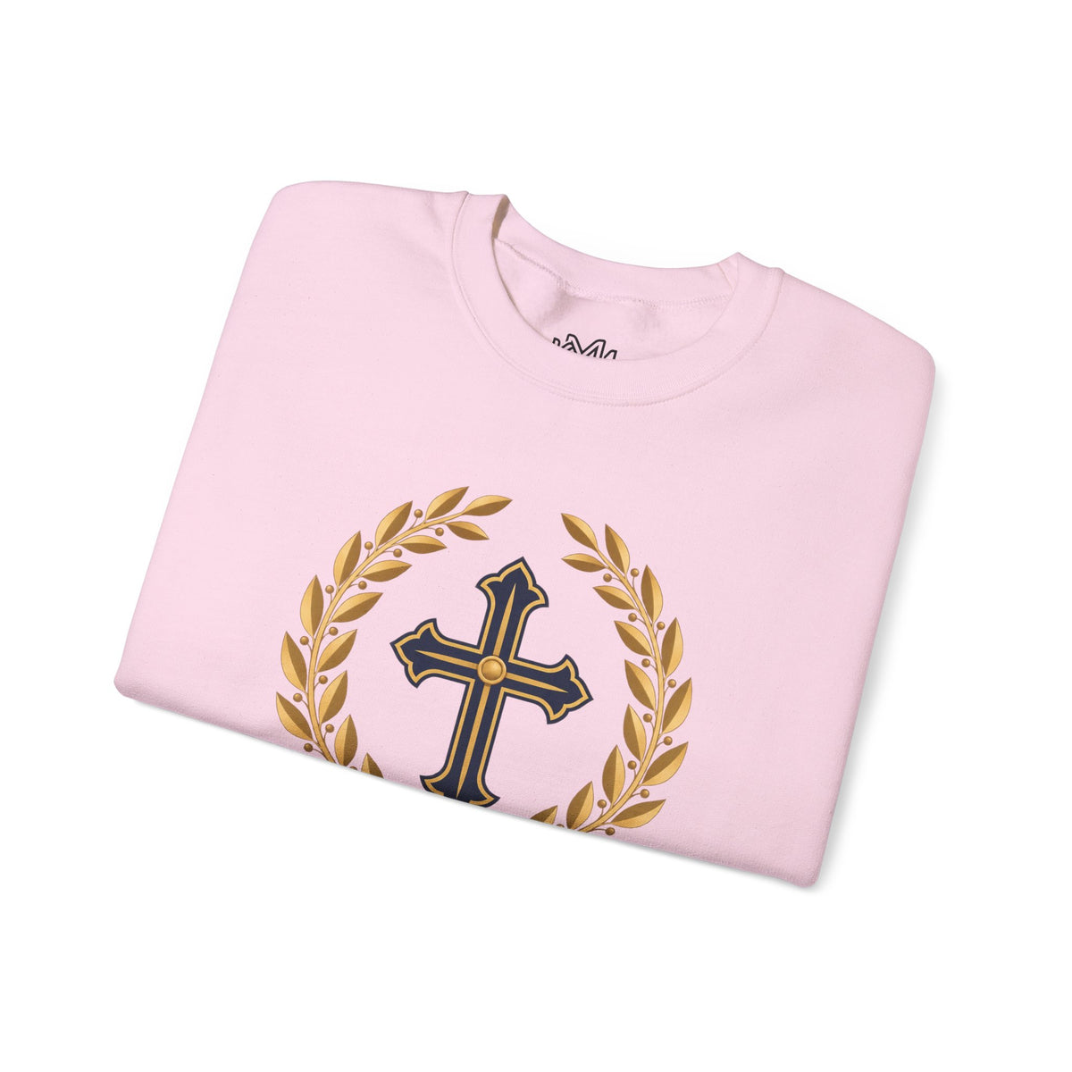 Psalm 27 Crewneck Sweatshirt — "The Lord Is My Light" Christian Cross Pullover