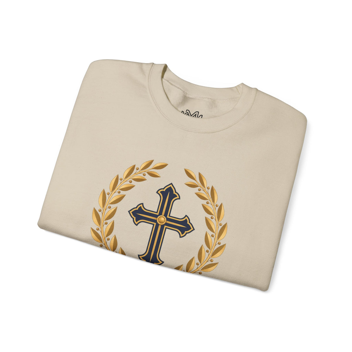 Psalm 27 Crewneck Sweatshirt — "The Lord Is My Light" Christian Cross Pullover