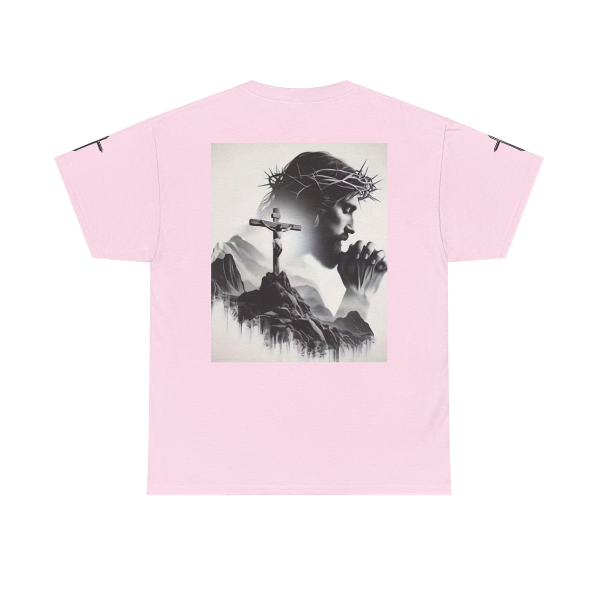 Christian Son & Heir T-Shirt — 'Adopted by Grace' Faith Tee with Jesus Prayer Design