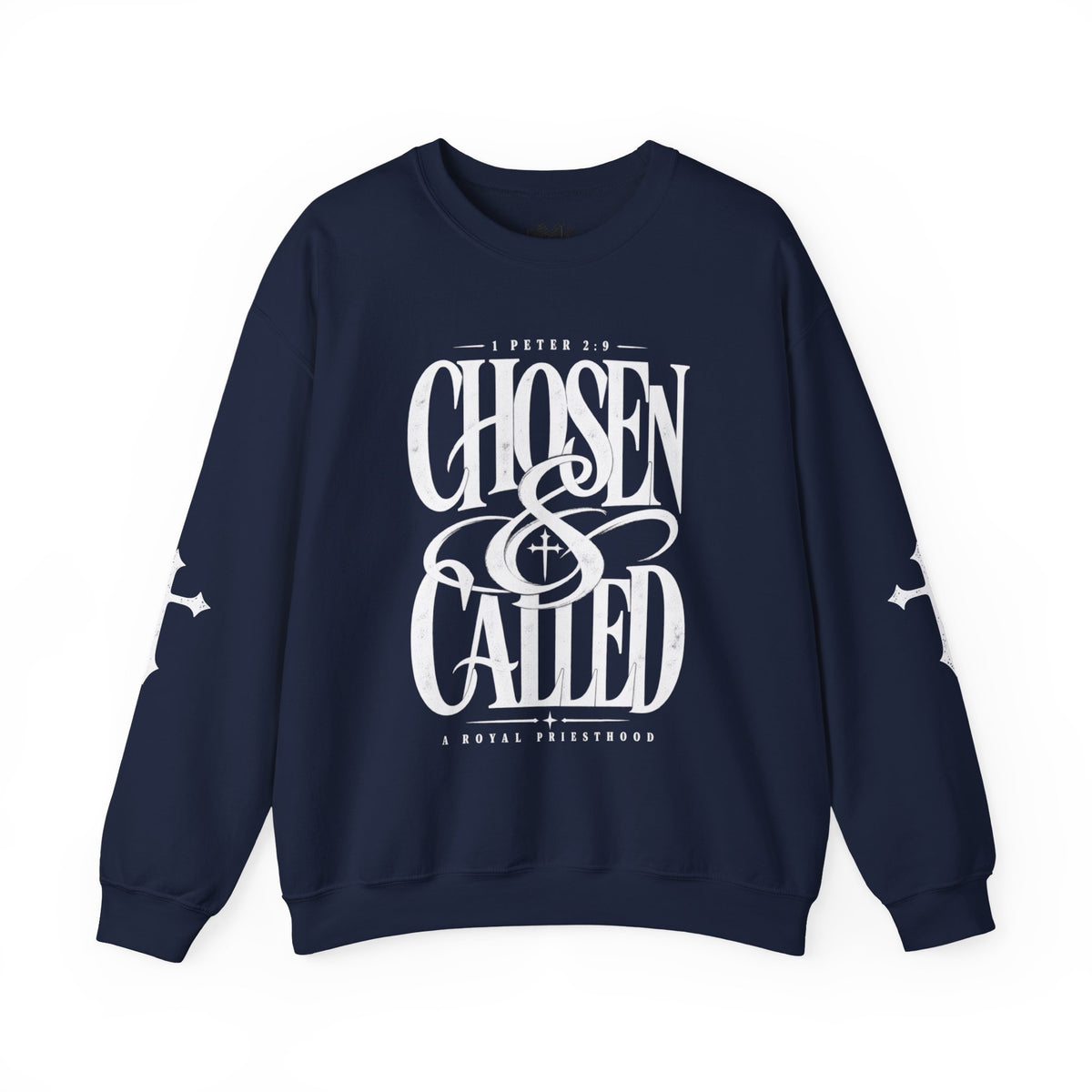 Chosen & Called Crewneck Sweatshirt — Christian Faith Apparel, 'A Royal Priesthood' Gospel Pullover