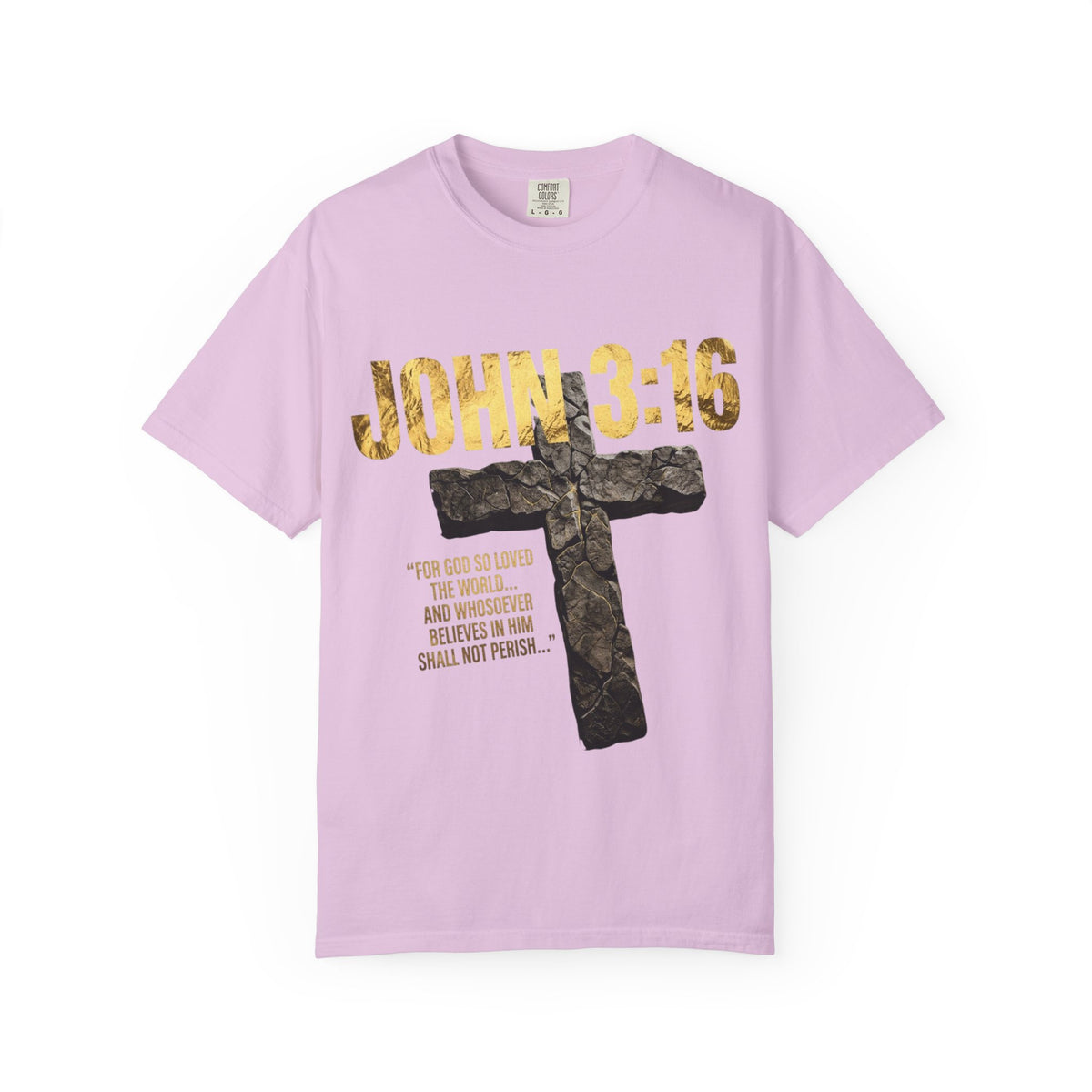 John 3:16 Cross T-Shirt — Christian Faith Scripture Tee