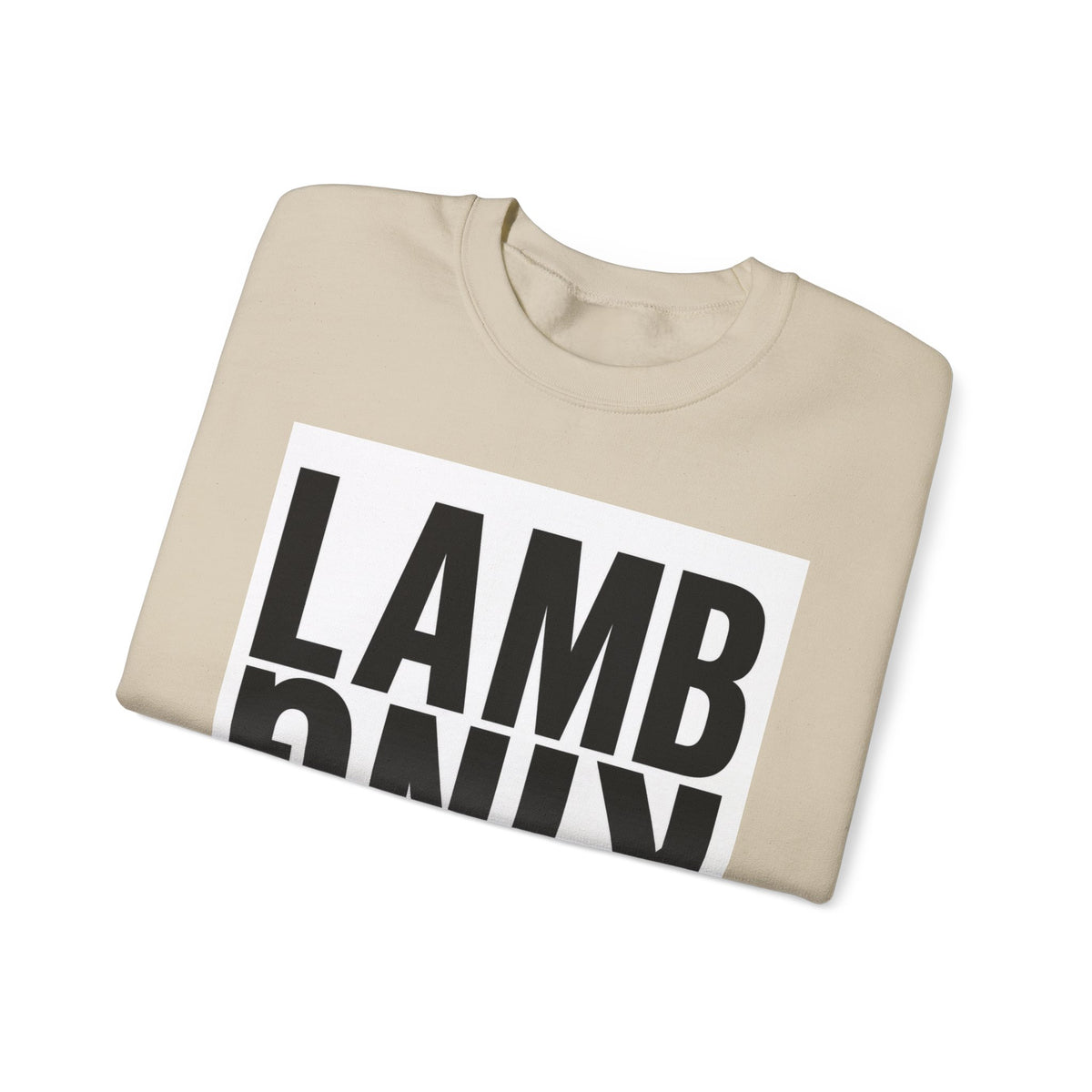 Lamb King Crewneck Sweatshirt — "The Lamb Is King" Christian Graphic Pullover