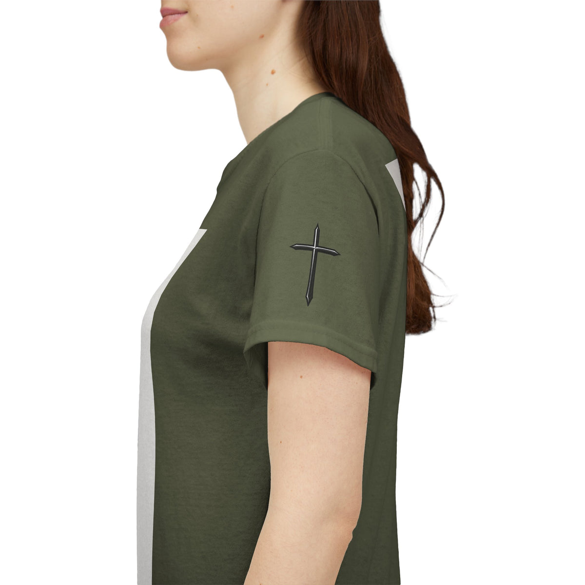Christian Son & Heir T-Shirt — 'Adopted by Grace' Faith Tee with Jesus Prayer Design
