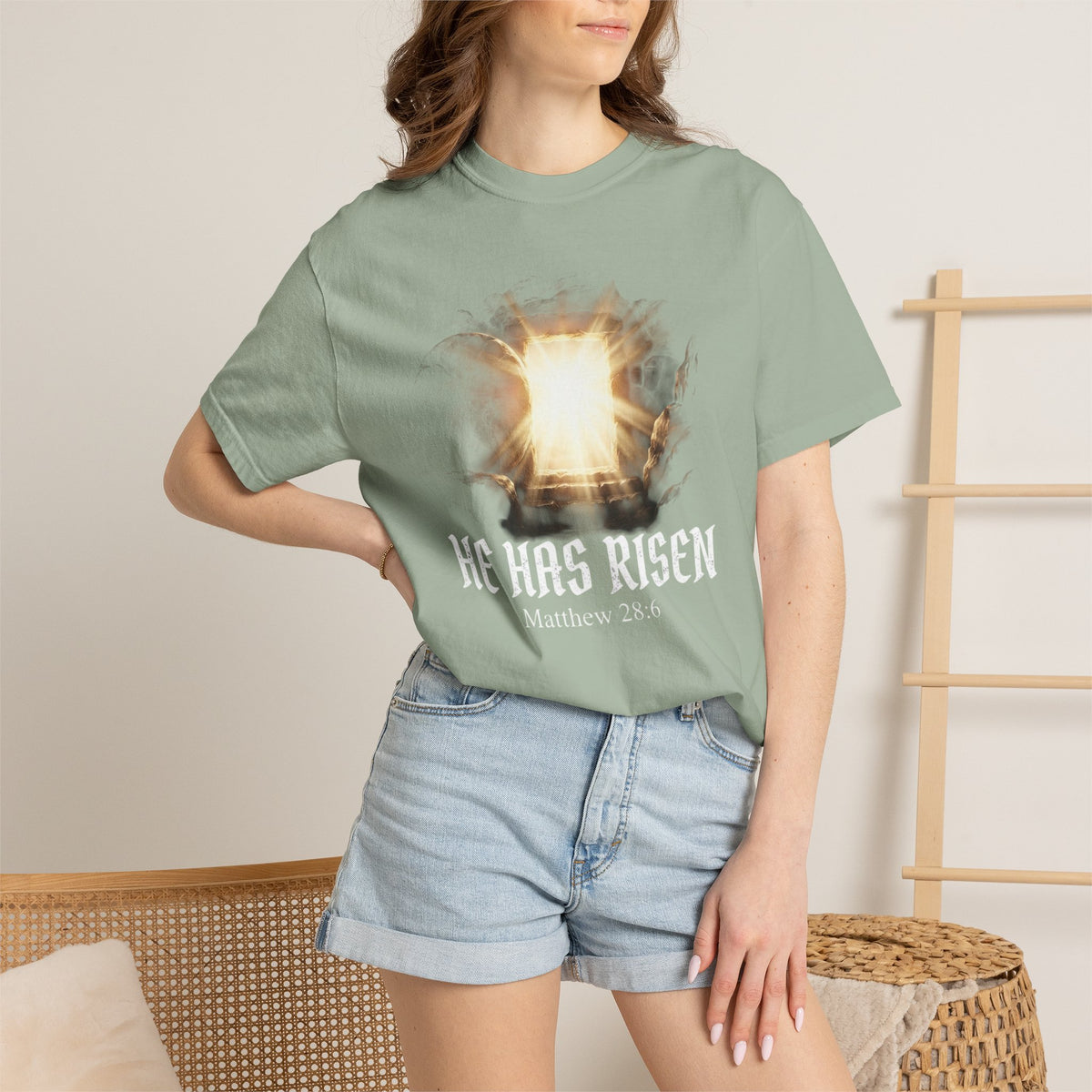 Angel Gateway T-Shirt — Fiery Winged Guardian Graphic Tee
